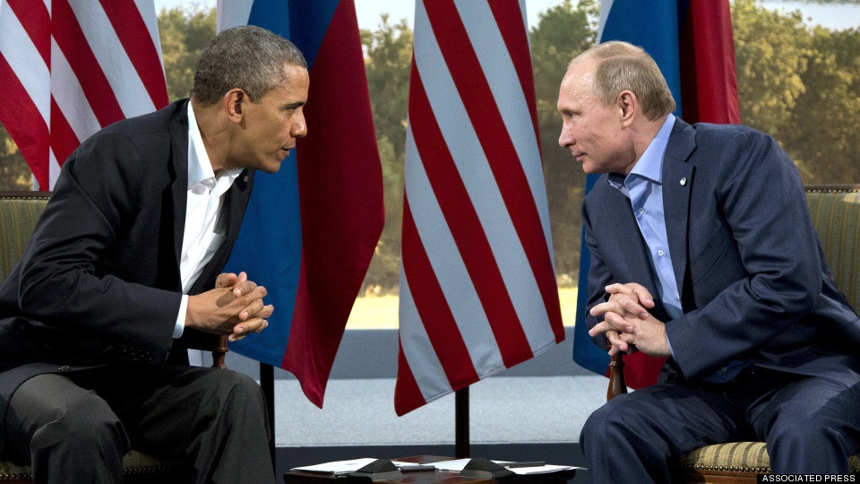 Деликатная ситуация : Путин и Обама в Нормандии 