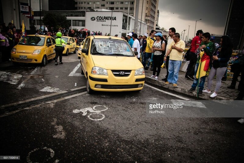 Массовые протесты против Uber. Теперь Колумбия 