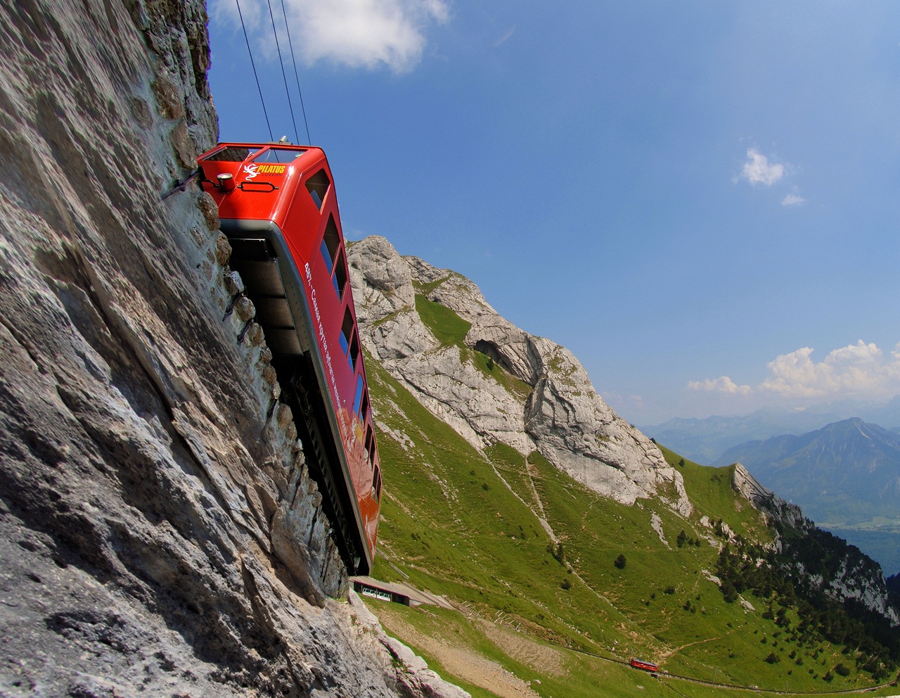 Самая крутая железная дорога в мире Pilatus-Bahnen: Steilste Zahnradbahn der Welt
