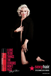Marilyn Monroe / ÐÑÑÐ¸Ð»Ð¸Ð½ ÐÐ¾Ð½ÑÐ¾ Ð² ÑÐµÐºÐ»Ð°Ð¼Ð½Ð¾Ð¹ ÐºÐ°Ð¼Ð¿Ð°Ð½Ð¸Ð¸ ÑÑÐµÐ´ÑÑÐ² Ð´Ð»Ñ Ð²Ð¾Ð»Ð¾Ñ Sexy Hair / 2013 Ð³Ð¾Ð´