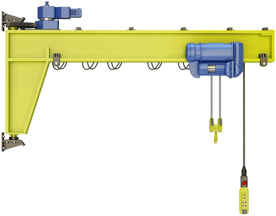 Консольный кран – практичное и востребованное грузоподъемное устройство