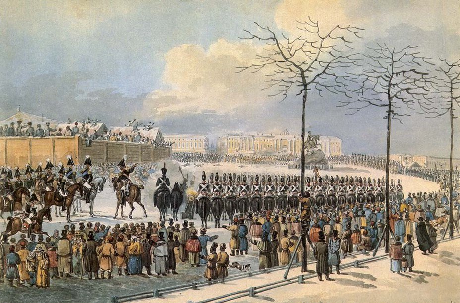 14/26 декабря 1825 года в Петербурге произошло восстание декабристов 