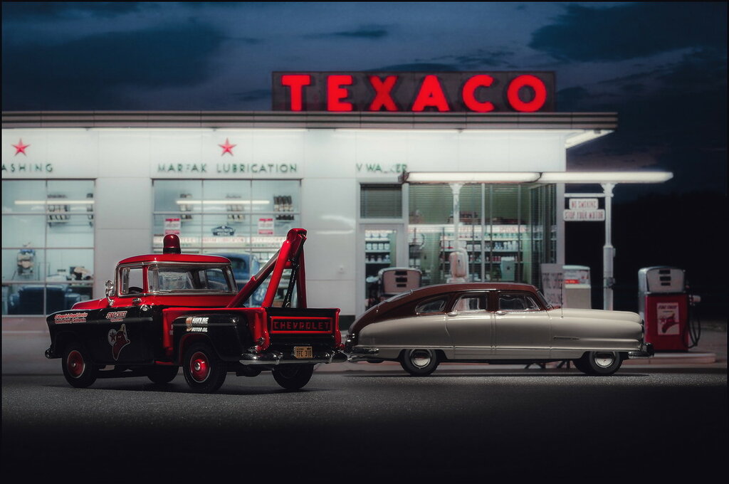 1955 Chevy 3100 - Texaco Tow-truck (matchbox) 
