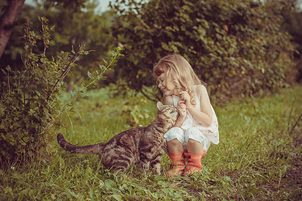 20 фотодоказательств того, что вашим детям нужна кошка 