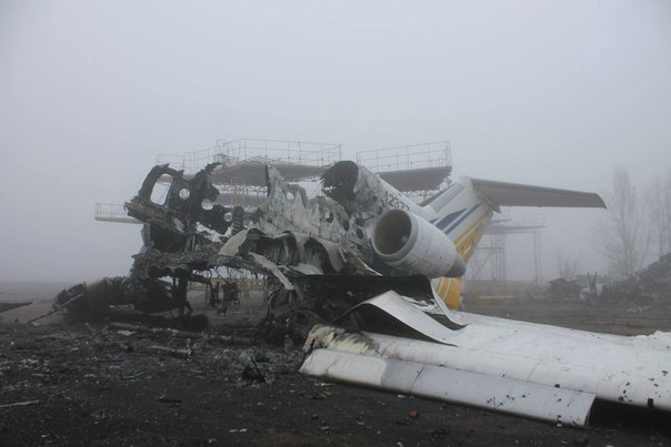 Аэропорт Донецка. Абсолютная разруха. 