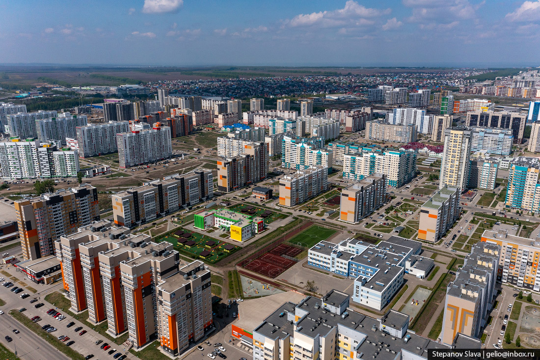 Барнаул с высоты — столица Алтайского края 
