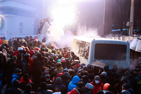 Беспорядки в центре Киеве 