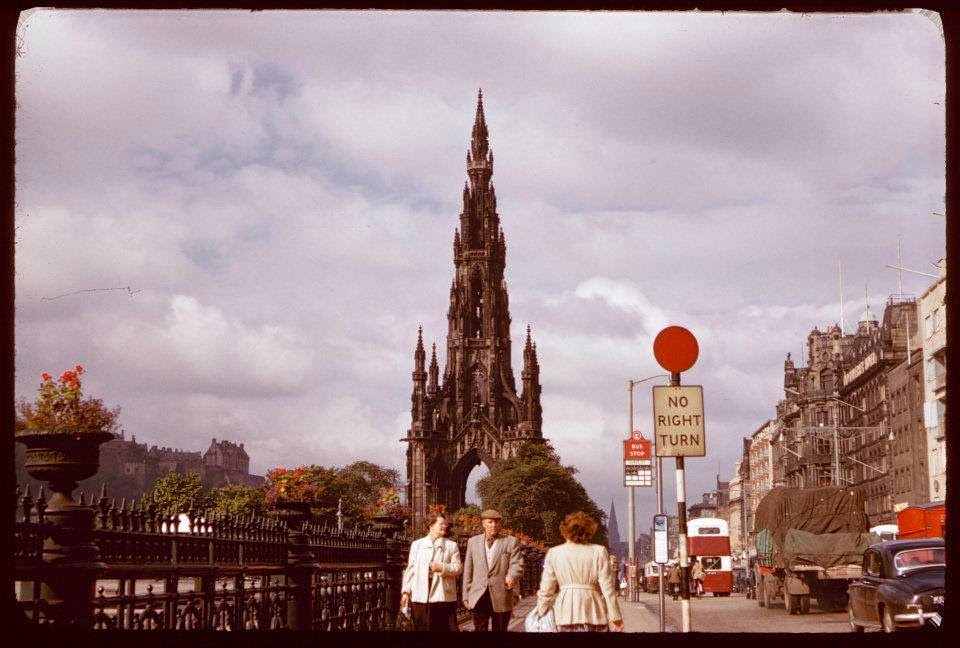  Эдинбург 1950-х в цвете 