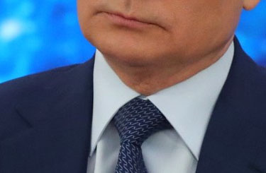 Фотографии возможного шрама на шее Путина 