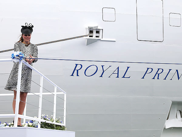 Герцогиня Кембриджская на церемонии инаугурации Princess Cruises – Royal Princess 