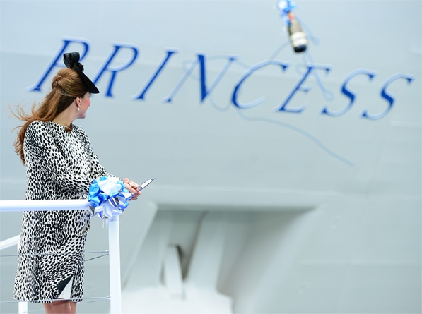 Герцогиня Кембриджская на церемонии инаугурации Princess Cruises – Royal Princess 