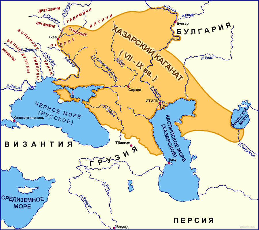 Хазарский Каганат: иудейское царство на границе с Русью 