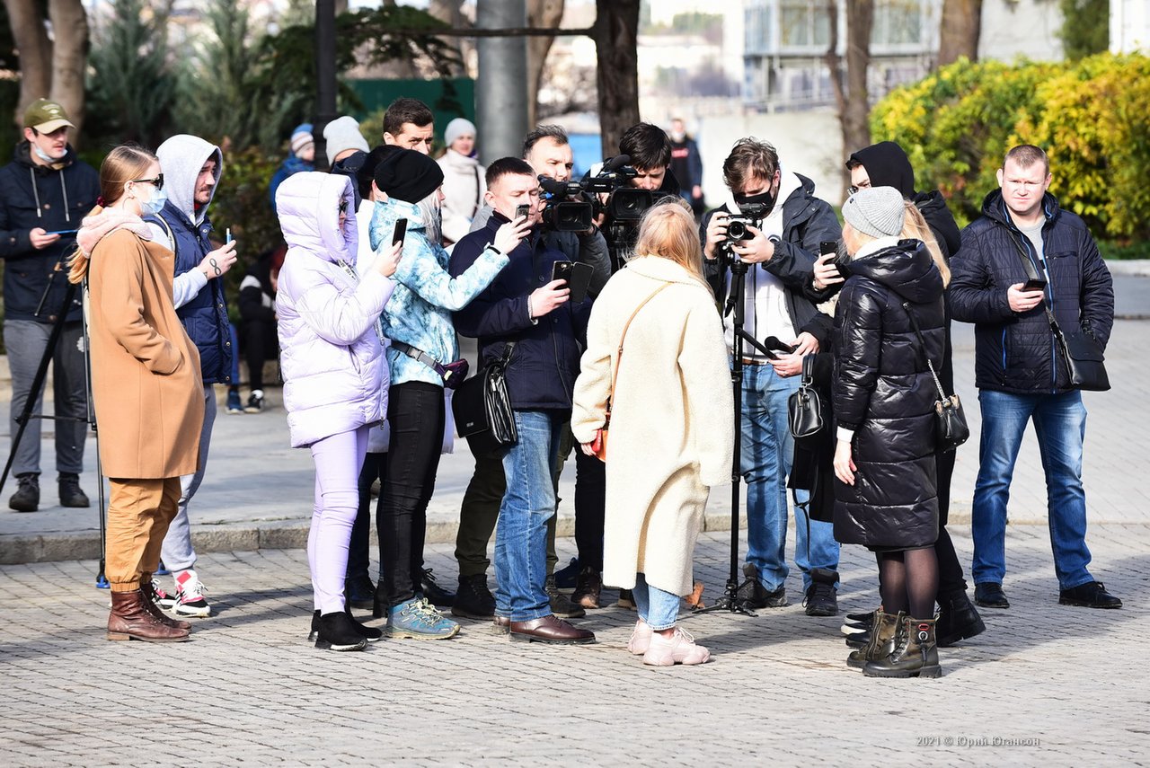 Митинг в поддержку Навального 23.01.2021 в Севастополе 