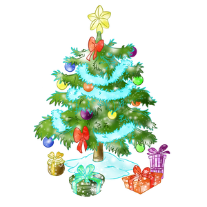 Новогодние рождественские украшалочки декор клипарт PNG JPG 