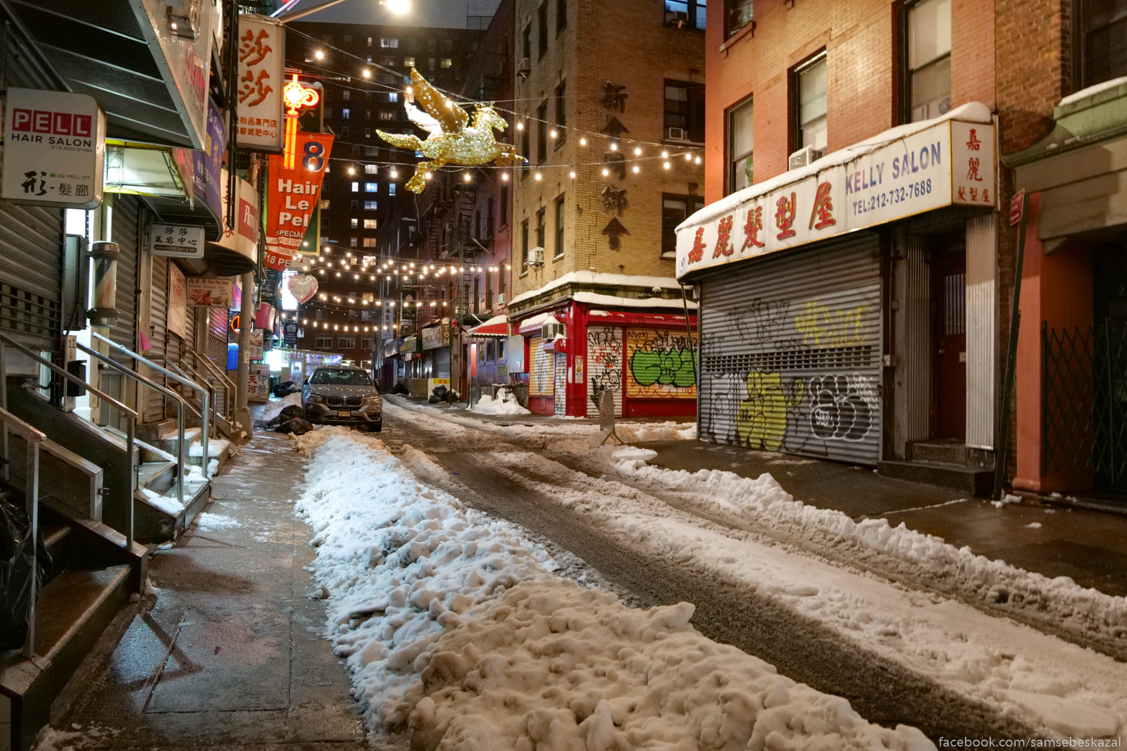 Нью-Йорк после снегопада Tut vse toze v snegu.