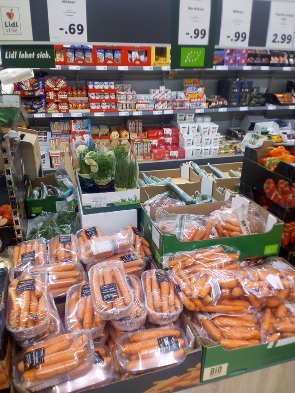 Обзор супермаркета в Германии 