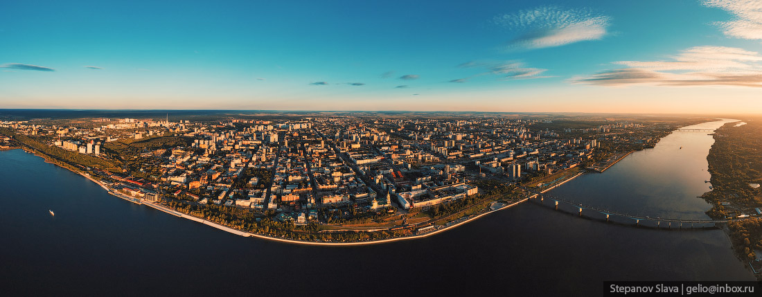 Пермь с высоты – город-миллионник на Урале 