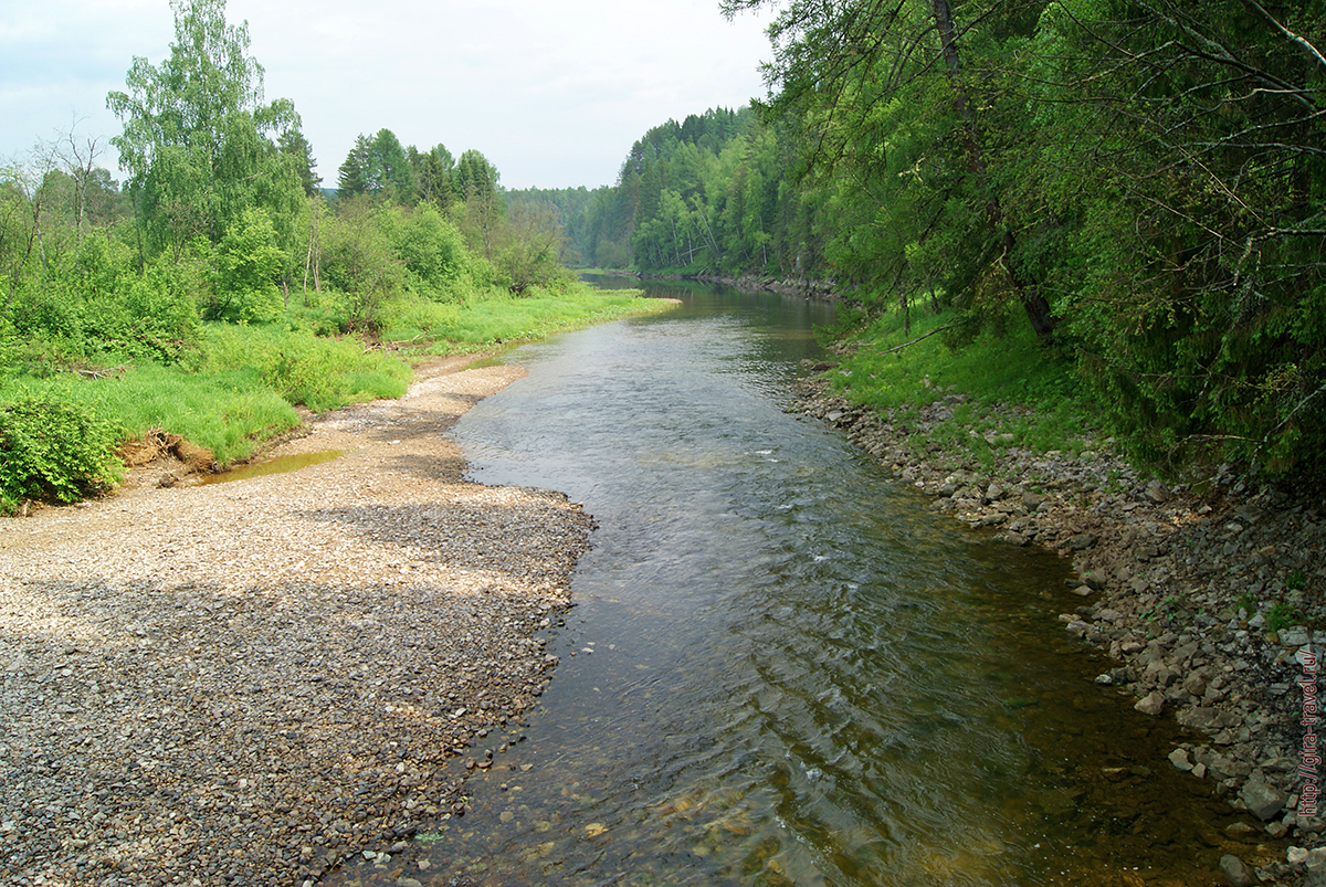 По реке Серге 