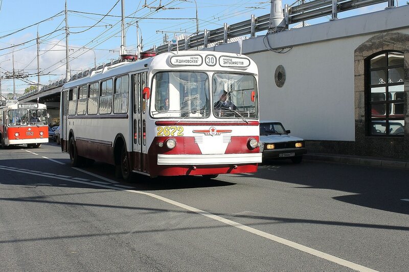 Праздник московского троллейбуса (ч1) 