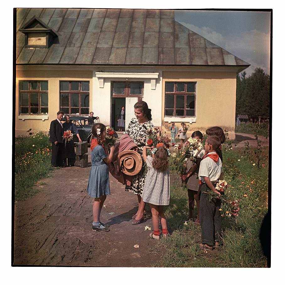  Приезд учительницы, Дмитрий Бальтерманц, 1950 год 