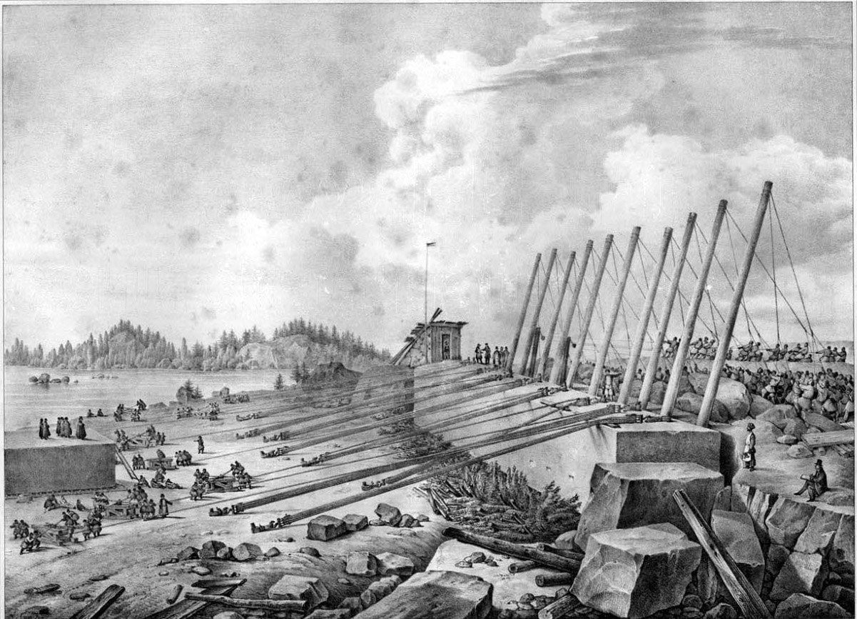  Сказки Александрийского столпа. Вырубание 1600-тонного монолита из гранита 