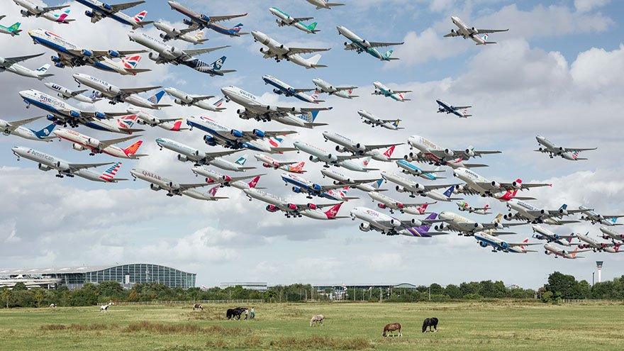 Стаи железных птиц: как выглядят транспортные потоки в аэропортах мира 