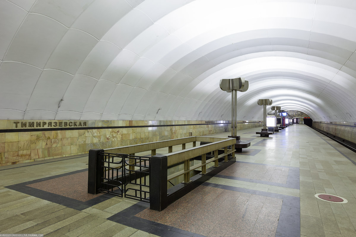 Станция «Тимирязевская» — единственный глубокий односвод в Москве 