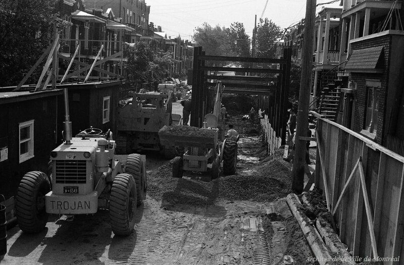 Строительство метро в Монреале,1962-64. 