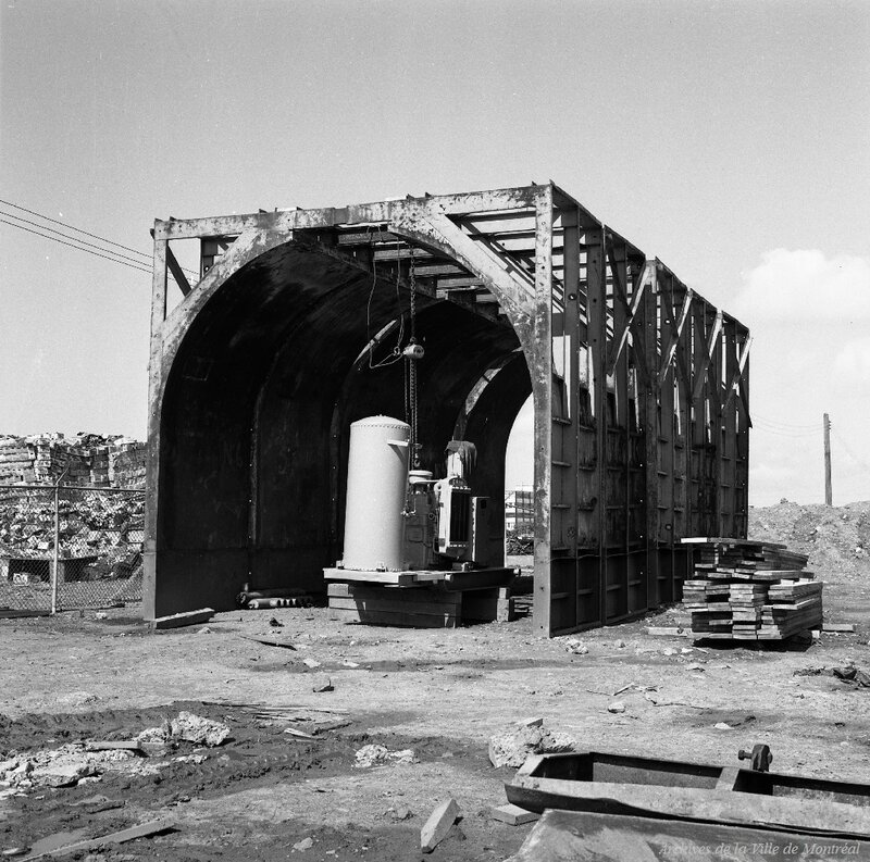 Строительство метро в Монреале,1962-64. 