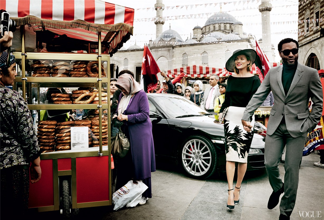 ÐÐµÐ¹Ñ ÐÐ¾ÑÑ Ð¸ Ð§Ð¸Ð²ÐµÑÐµÐ» Ð­Ð´Ð¶Ð¸Ð¾ÑÐ¾Ñ / Kate Moss & Chiwetel Ejiofor by Mario Testino in US Vogue december 2013