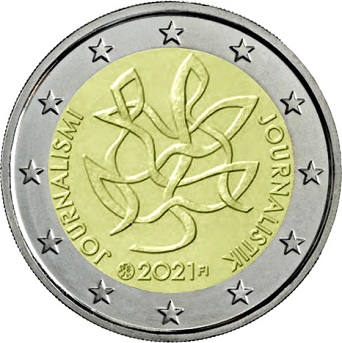 Уродливые монеты Финляндии 2 евро 2019 и 2021 гг. 