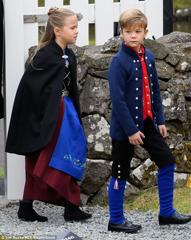 Princess Josephine and Prince Vincent were on their best behaviour as they attended churchÂ 