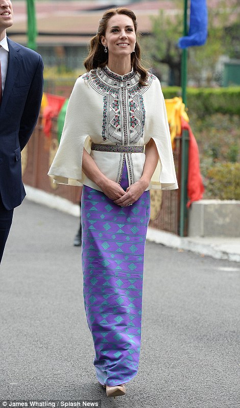 Визит герцога и герцогини Кембриджских в Бутан, день 1 (встреча с королевской четой Бутана) 