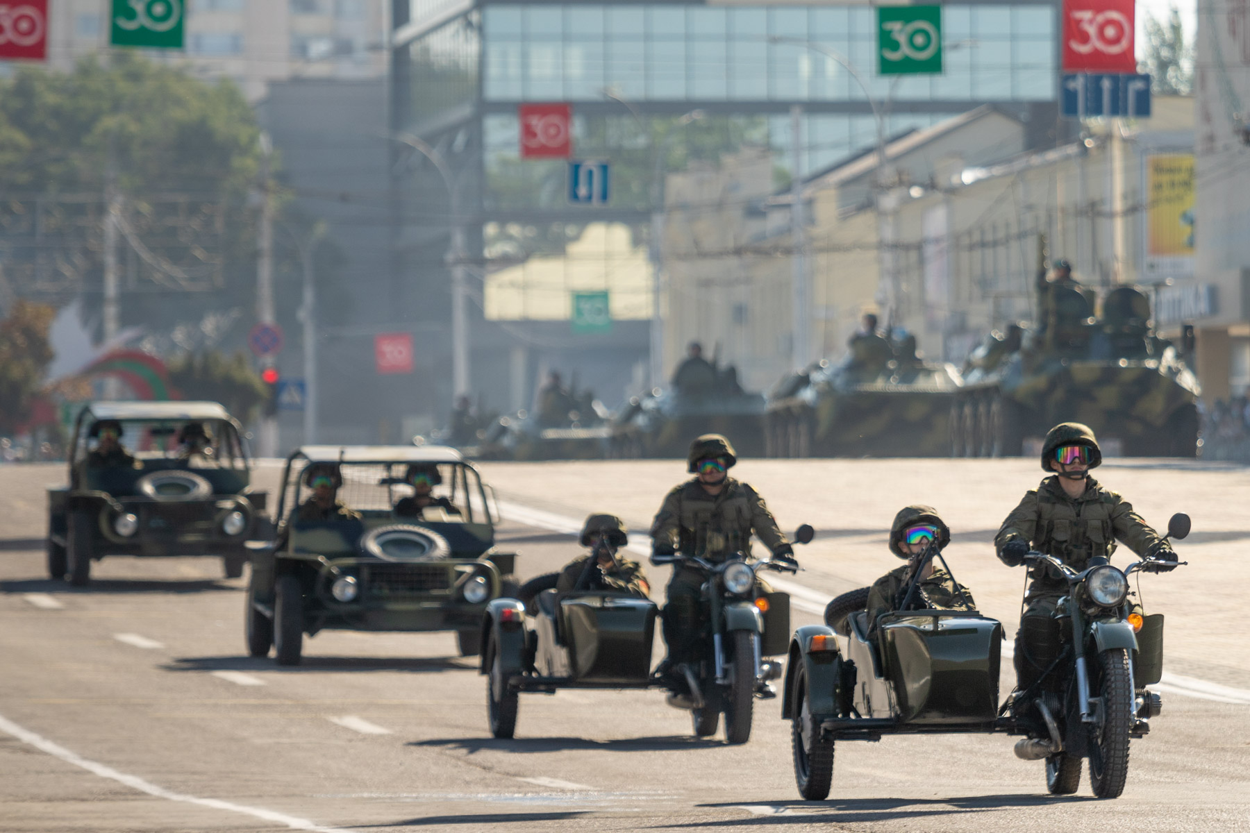 Военный парад в Приднестровской Молдавской Республике 