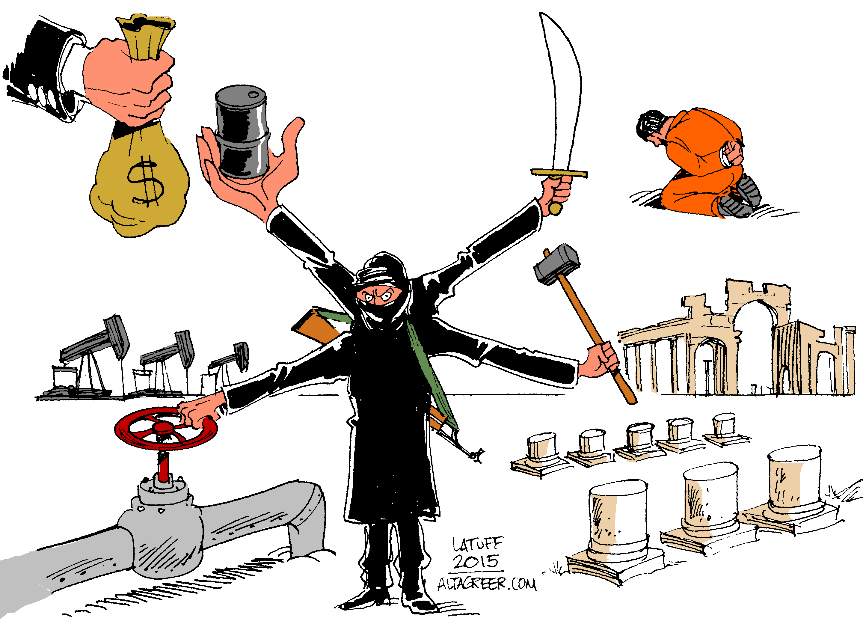 Война на Ближнем Востоке в карикатурах 