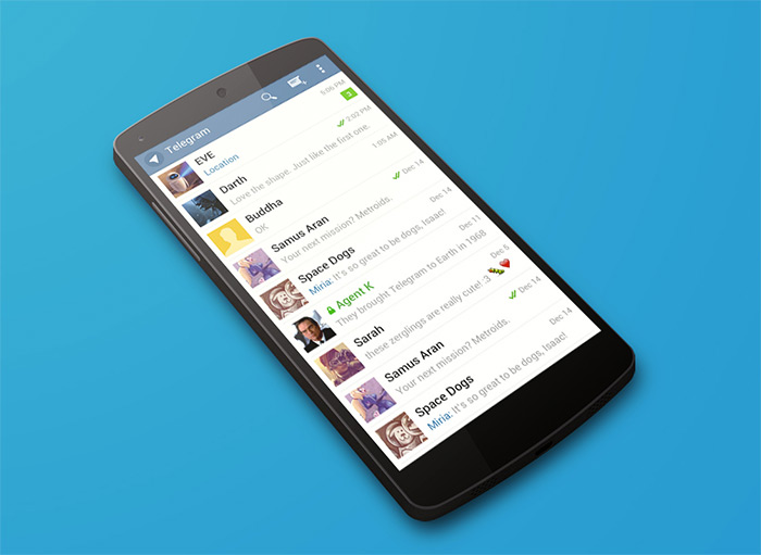 Telegram - программа обмена сообщениями для смартфонов